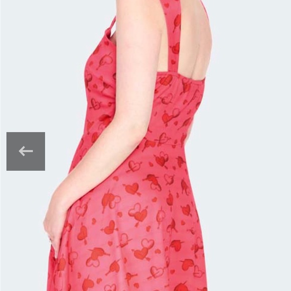 Voodoo Vixen Pink Heart Dress size XXL/US 12/14 - Picture 2 of 7